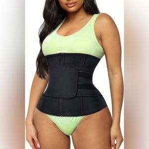 Women Waist Trainer Cincher Corset Workout Sweat Band Weight Loss Girdle